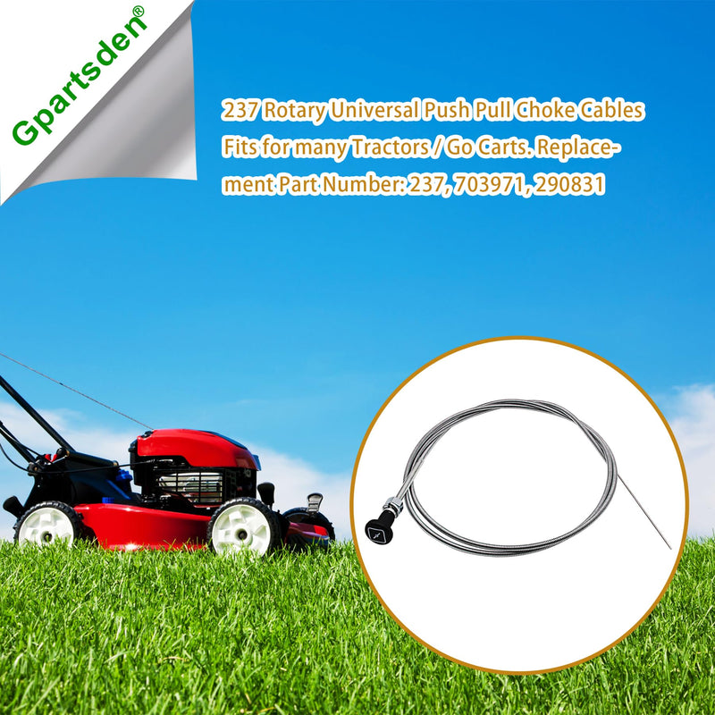 Choke Cables 237 Rotary Universal Push Pull Cable 703971 290831 for John Deere Sabre Series Tractor