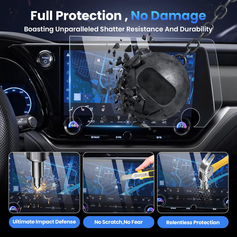 Karltys 2PCS Screen Protector for 2023-2026 Lexus TX350 TX350h TX450 TX500h | 14 inch 9H Tempered Glass HD Navigation Screen Cover for TX350 Accessories Touchscreen Film [Anti-Glare & No Fingerprint]
