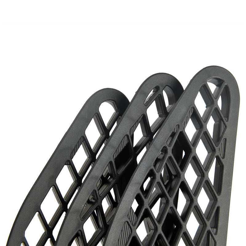 Hood Air Vent Cover Compatible with Toyota FJ Cruiser 2007-2021(3pcs,Black)