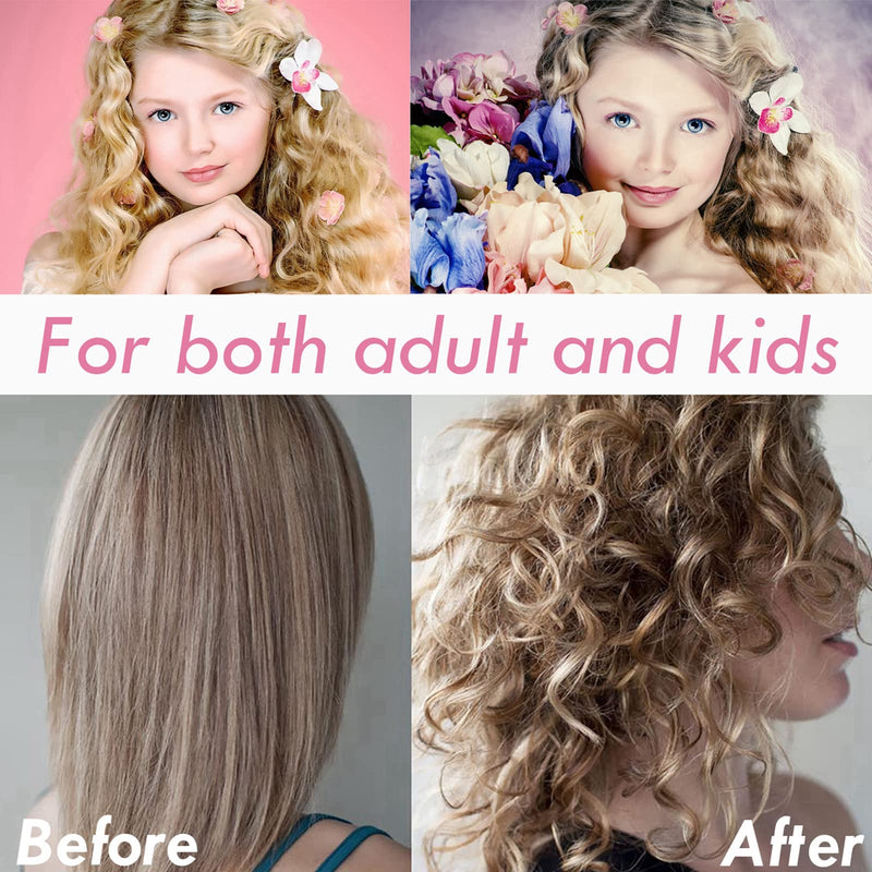 Fashion Base Hair Rollers with Clips,Small Velcro Rollers for Short Hair | 15mm Self Grip Hair Curlers Rollers,12 Rollers and 12 Clips,Salon Curlers