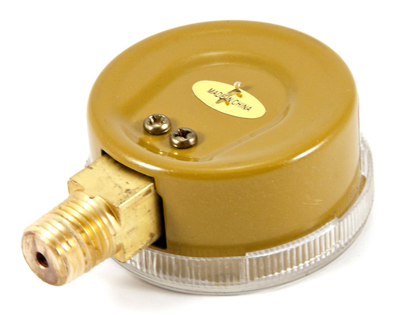 Forney 87729 Oxygen Gauge, Low Pressure, 2-Inch-by-1/4-Inch NPT, 0-200 PSI No Size