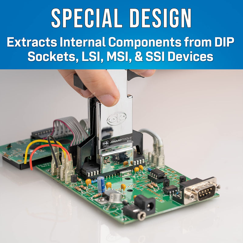 Jonard Tools EX-2 DIP/IC Extraction Tool for Mircochips with 24-40 Pin DIP/IC Extraction Tool, 24-40 Pin