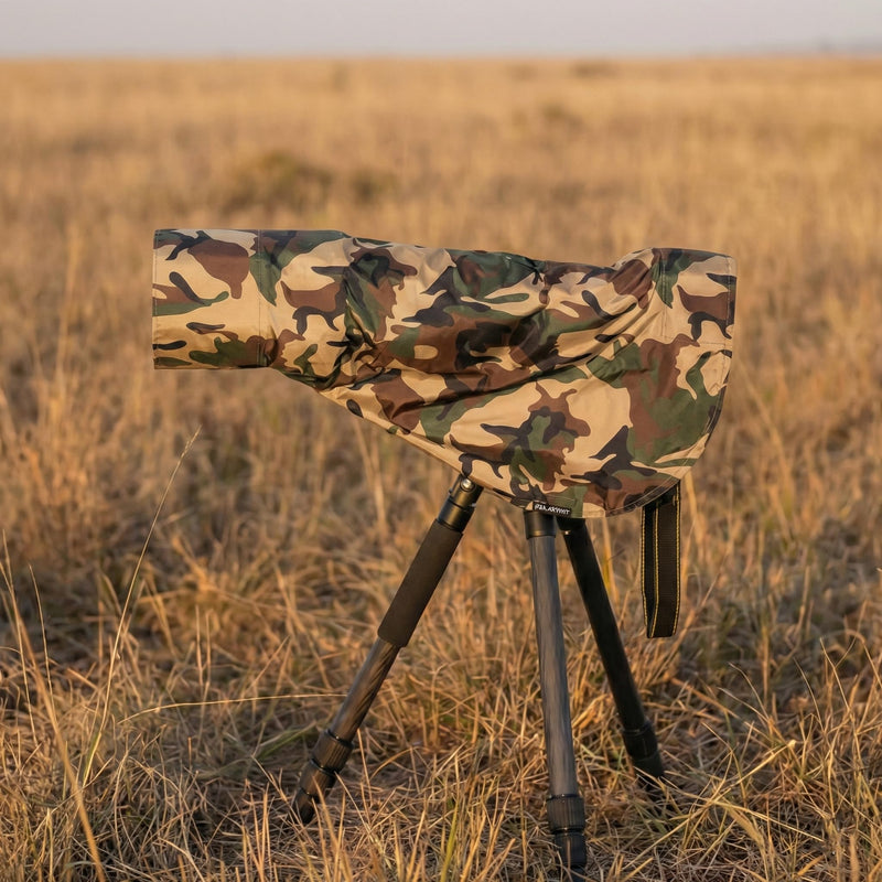 Rolanpro Waterproof Camera Lens Rain Cover Raincoat for Canon RF 200-800mm F6.3-9 is USM Super-telephoto Zoom Lens # Green Camo #Army Green Waterproof M for Canon RF200-800