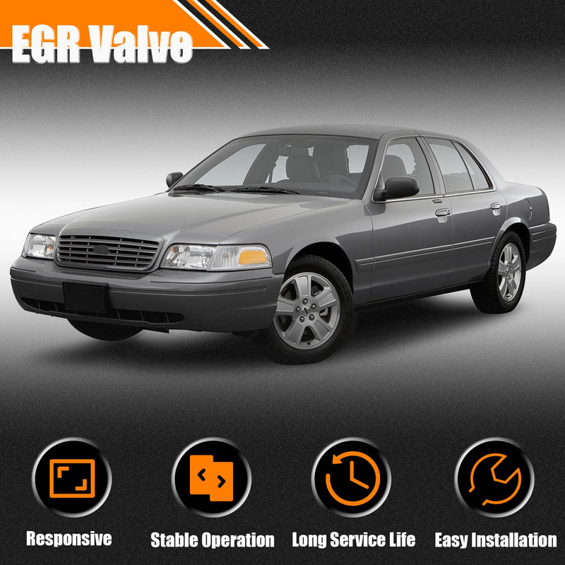 EGR Valve EGV1042 Fits for 2003-2011 Crown Victoria, for 2003-2011 Lincoln Town Car, for 2003-2011 Grand Marquis, EGR Valve Exhaust Gas Recirculation Valves Replace OE 3W7E-9Y456-B3A