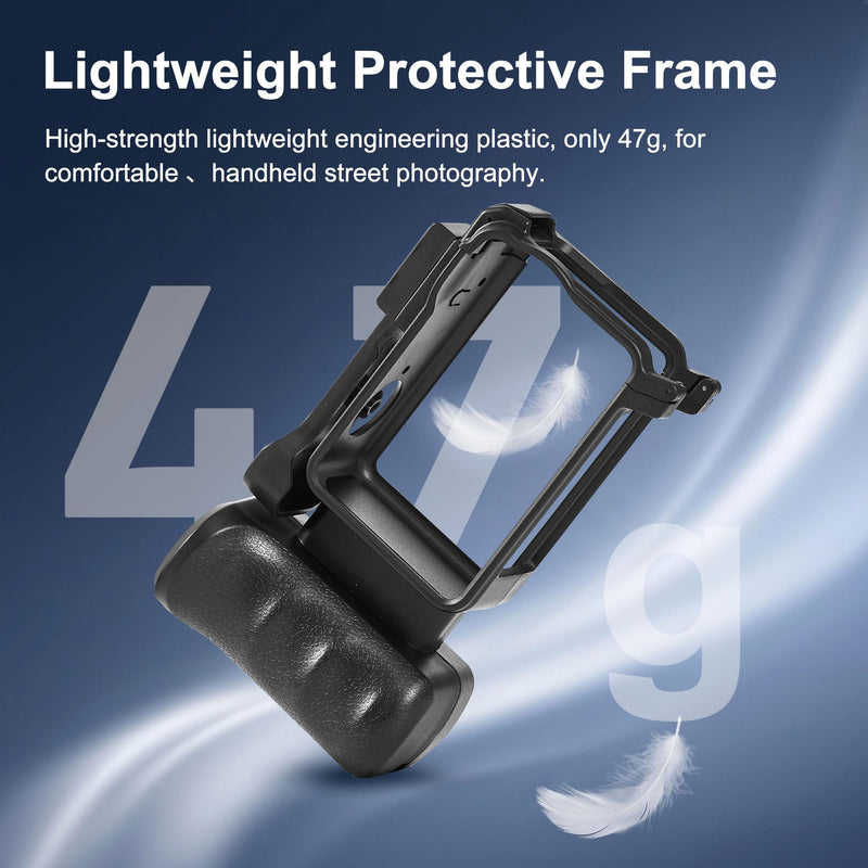 FitStill Protective Case for DJI Osmo Action 6, Multi-Functional Extended Lightweight Protective Cage, Direct Charging Street Photography Handle Component, Action6 Accessory Kit