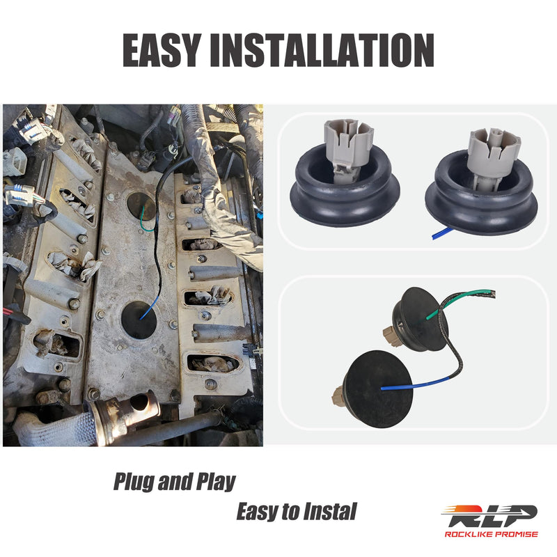 RLP Knock Sensor Kit with Wiring Harness Compatible with Chevy Camaro Corvette Express Silverado 1500 2500 3500 Suburban Tahoe GMC Sierra 1500 2500 3500 Yukon Replaces 12601822 12589867 917-033