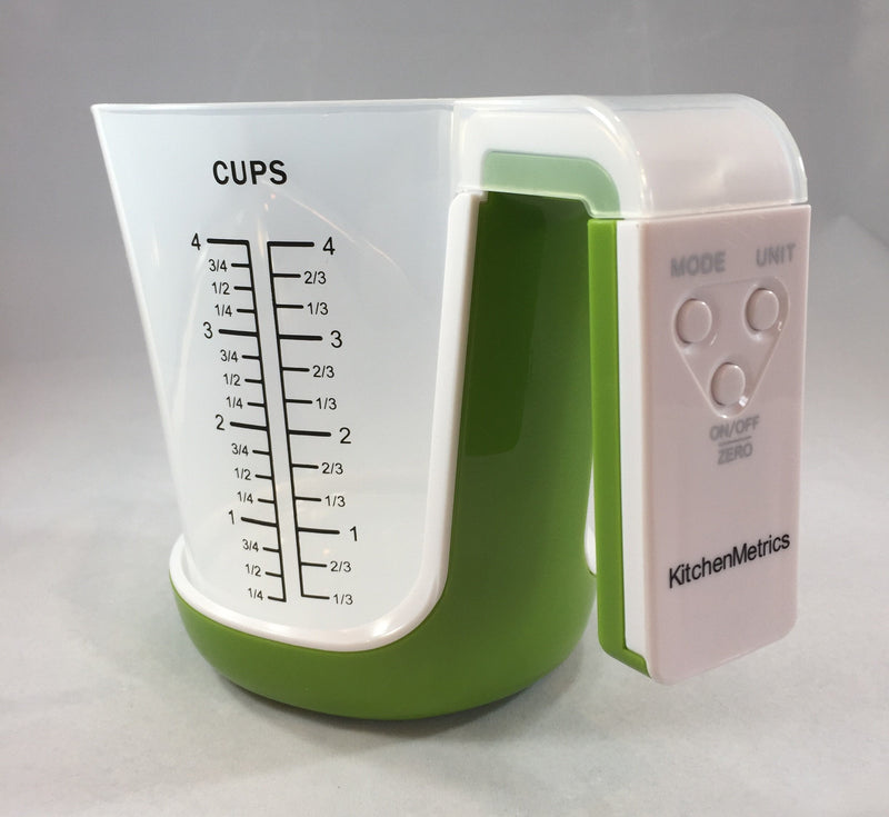 Digital Kitchen Food Scale and Measuring Cup Green