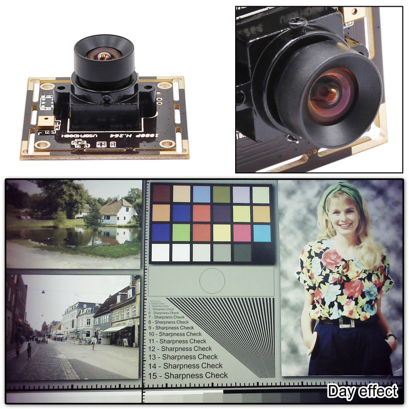 ELP Sony IMX323 Sensor Mini Low Light Wide Angle USB Camera Module with 100degree No Distortion Lens HD 1080P 0.01Lux USB2.0 Video Webcam Board UVC H.264 PC Camera for Computer, Laptop None distortion 100 degree