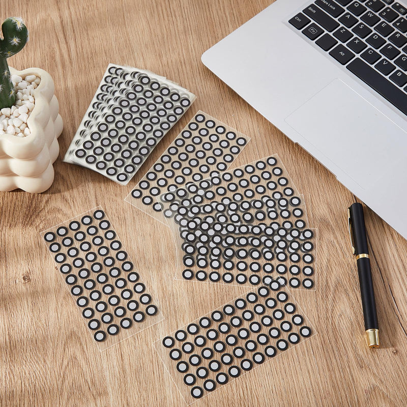 Marspark 50 Sheet 2500 Point 6mm 3D Scanning Markers Dots for 3D Scanner High Accuracy Reflective Reference Adhesive Tracking & Positioning Dots Sticker Diffuse Marker for Industrial Optical Scanning 6.0mm