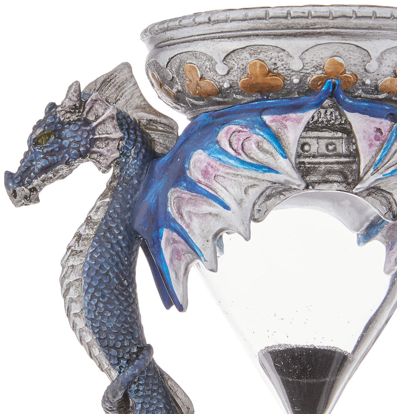 Design Toscano WU70646 Death's Door Dragon Gothic Decor Statue Hourglass Sand Timer, 6 Inch, Single
