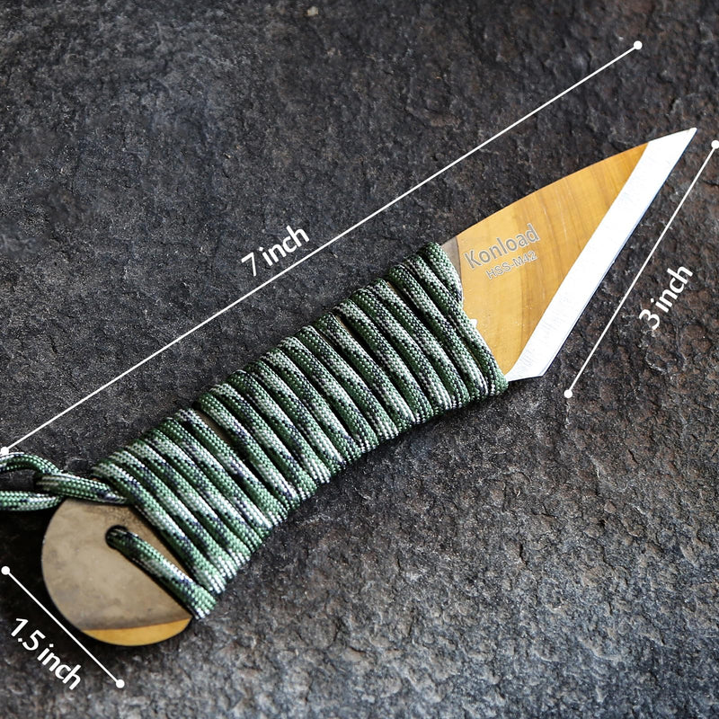 Professional Grafting Knife -Japanese Kiridashi Knife (HRC66-69) Single Blade/Right Hand/Full-Tang Design Garden Tools for Precision Grafting Tool Camo