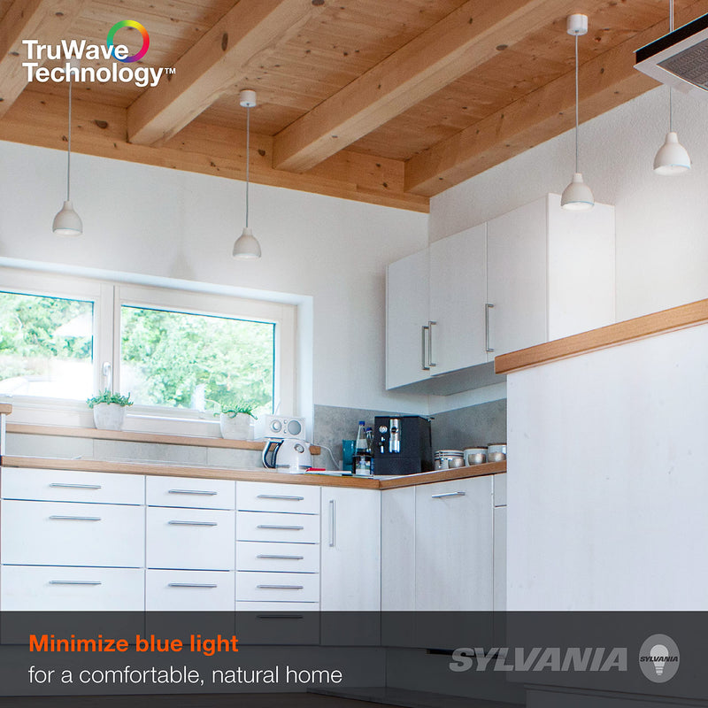 Sylvania Led Truwave Natural Series A19 Light Bulb, 60W Equivalent, Efficient 8W, Medium Base, Dimmable, Clear, 5000K, Daylight - 16 Pack (40809) A19 60W 16 Count 5000k Daylight