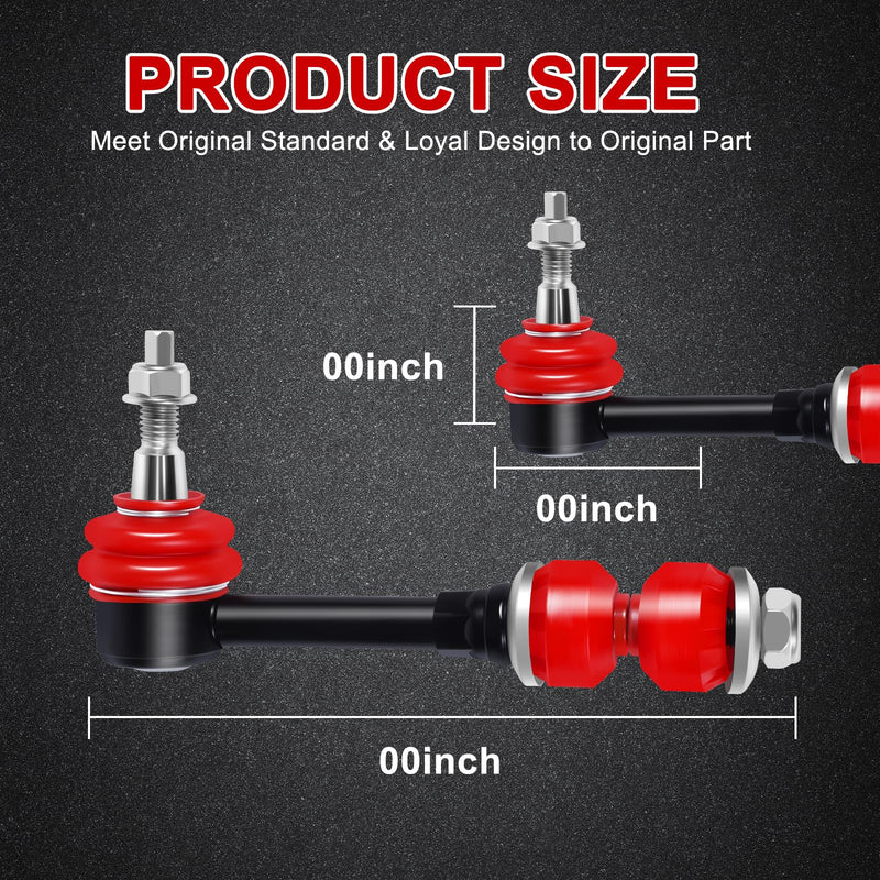 K80885 Front Sway Bar Links Compatible with 2003 2004 2005 Dodge Ram 2500 3500 4WD, Suspension Stabilizer Sway End Link 2PCs