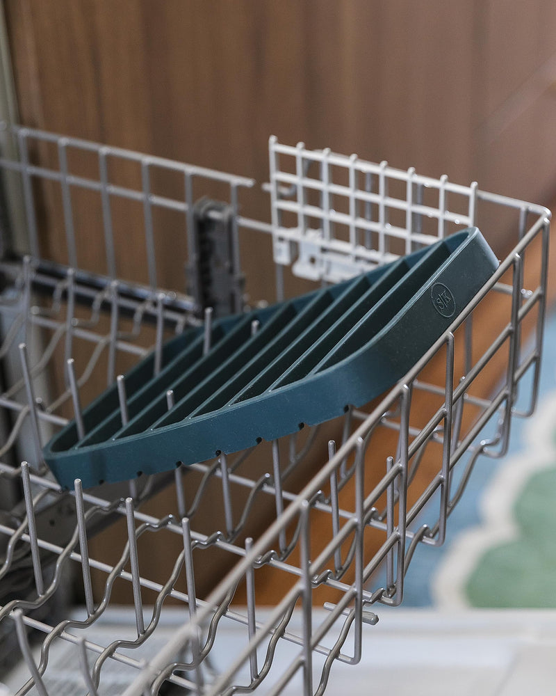 The Silicone Kitchen Silicone Roasting Rack Pan Extra Large, Dishwasher Safe, BPA Free, Non-Toxic, 7 in by 10.75 in, Navy, 2 Pack Vintage Navy