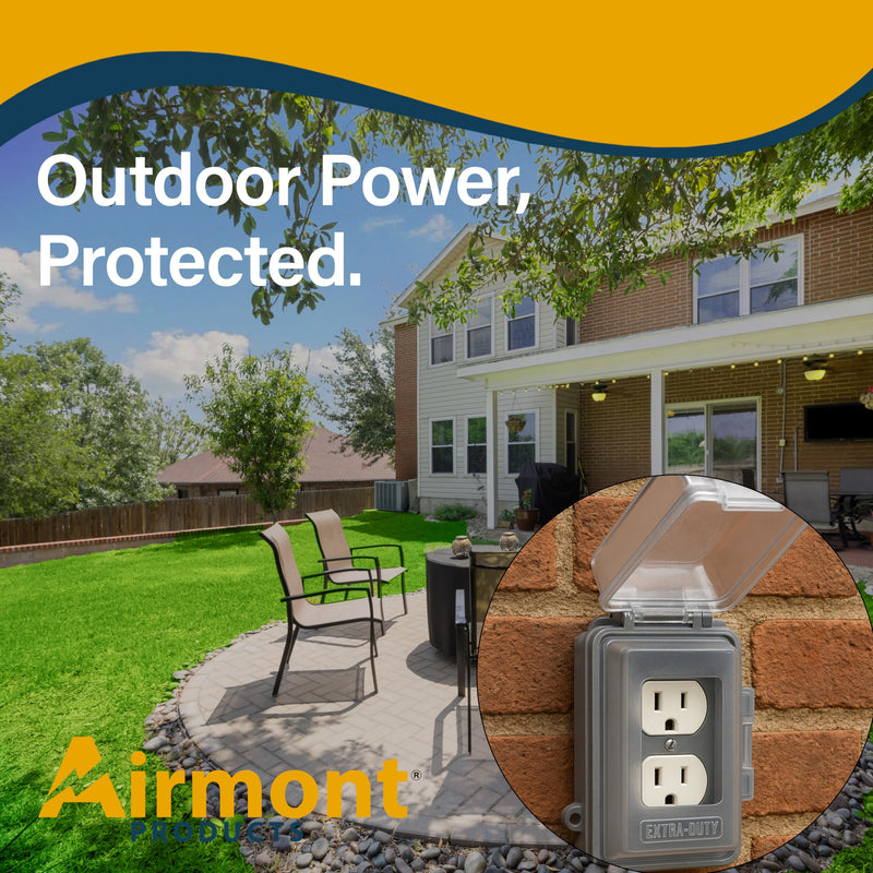 Weatherproof Outdoor Electrical Box – 1 & 2-Gang Die-Cast Aluminum Outlet Box, Cover & Kit for Wet Locations, Patio Lighting, Deck Outlets & Exterior Receptacles (Complete Kit, 1-Gang) Complete Kit