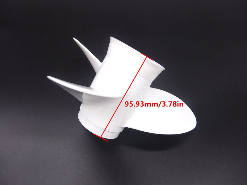 SouthMarine Outboard Motor Aluminum Alloy Propeller 8 1/2 x 7 1/2-N for Yamaha 6hp 8hp 9.9hp F6 F8 F9.9 Boat Engines 6G1-45943-00-EL 6G1-45943-00-00 8.5x7.5