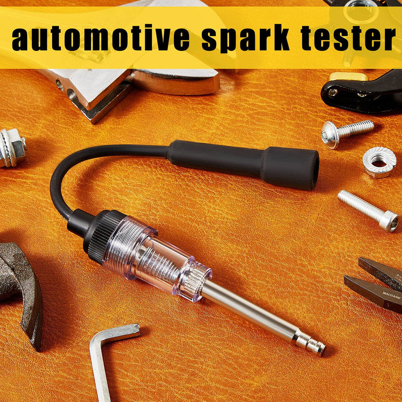Inline Spark Plug Tester Engine Straight Boot Ignition Tester Light Lawnmower Checker Armature Diagnostic Detector for Automotive Car Internal External Engine(3 Pieces) 3