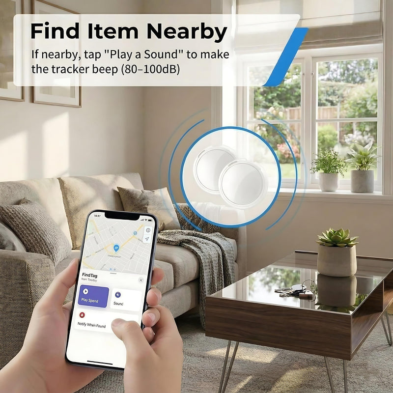 Undetectable GPS Tracker for Vehicles No Subscription Car Locator(iOS Only) | Tracking Devices for Cars Hidden Magnetic Waterproof No Monthly Fee No SIM Card Required Mini Vehicle Tracker for Trucks Moto