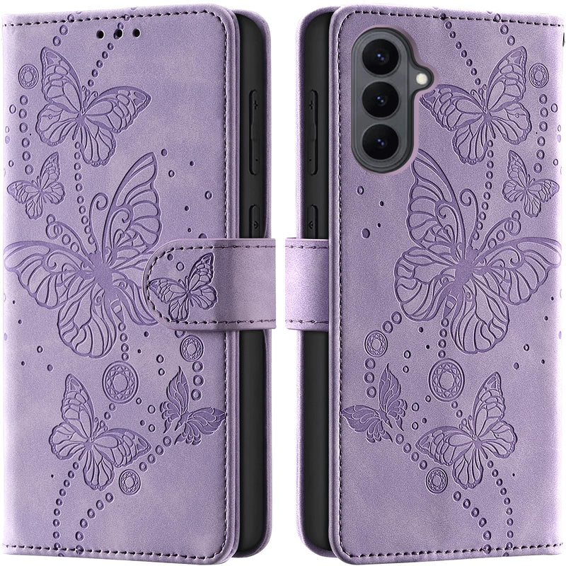 Case Wallet for Samsung Galaxy S26 5G 6.3", Purple | RFID Blocking, 3 Card Holder Stand, Shockproof TPU Shell, PU Leather Magnetic Closure for Samsung Galaxy S26 - 6.3"
