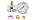 MEANLIN MEASURE -30inHG~60Psi Vacuum Gauge Stainless Steel 1/4" NPT 2" FACE DIAL Waterproof for Air Compressor HVAC Negative Pressure Hand Pump Pool Back Mount with 1/2" NPT and 3/8" NPT Hex Bushing -15-60Psi