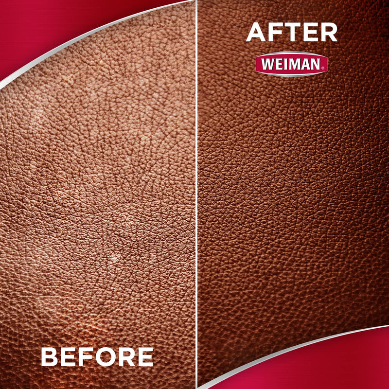 Weiman 3 in 1 Deep Leather Conditioner Cream (2 Pack) - Restores Leather Surfaces - Use on Leather Furniture, Car Seats, Shoes, Bags, Jackets, Saddles 8 Fl Oz (Pack of 2)