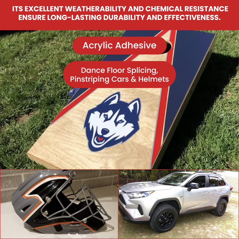 GGR SUPPLIES T.R.U. CVT-536 Clear Vinyl Pinstriping Dance Floor Tape: 2 in. Wide x 36 yds. Several Colors 2 in. x 36 yds. (48mm wide)