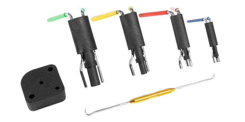 Hydraulic Seal Installation Tool Set, Hydraulic Cylinder Seal Twistor Kit with Two-Sided Seal Pick, UCup Twistor Cylinder Rod Seal Packing Install Kit (6pcs)