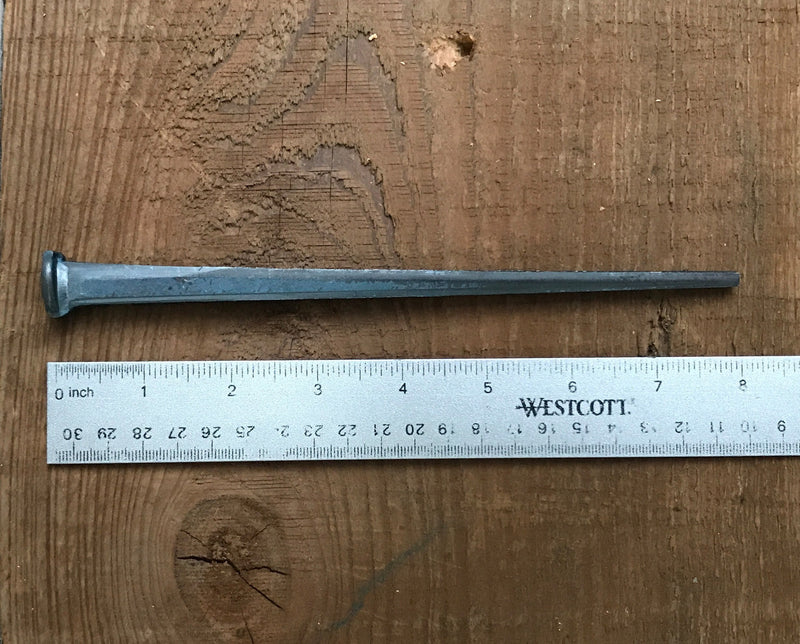 8"- Steel Square Common Rose Head STANDARD-80d Nails (10-Nails)