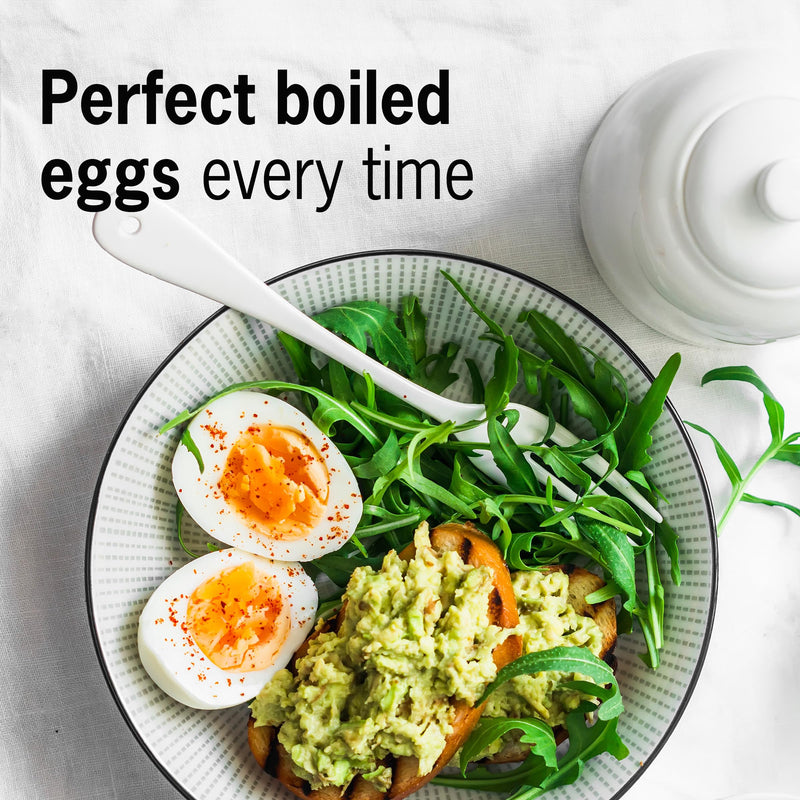 Penguin Beepegg – Egg Timer for Boiling Eggs – Musical Egg Cooker for Soft, Medium, Hard Boiled Eggs – Food Safe – Singing Floating Egg Timer – Egg Cooker for 3 Levels of Doneness - Brainstream Black