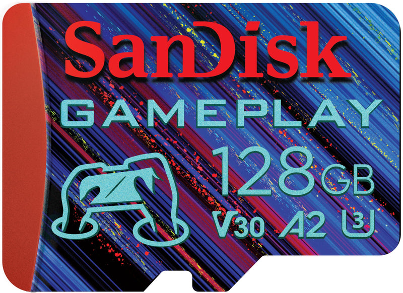 SanDisk 128GB GamePlay microSD Memory Card for Mobile Gaming - Up to 190MB/s, for Handheld Console Gaming - SDSQXAA-128G-GN6XN