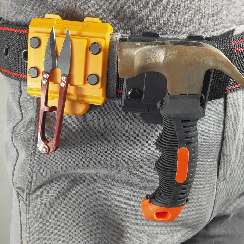 Magnet Tool Belt Clip,Magnetic Tools Holster for Tool Belt Clip on，Magnetic Tool Holder,Magnetic Tool Holder Clip on. yellow