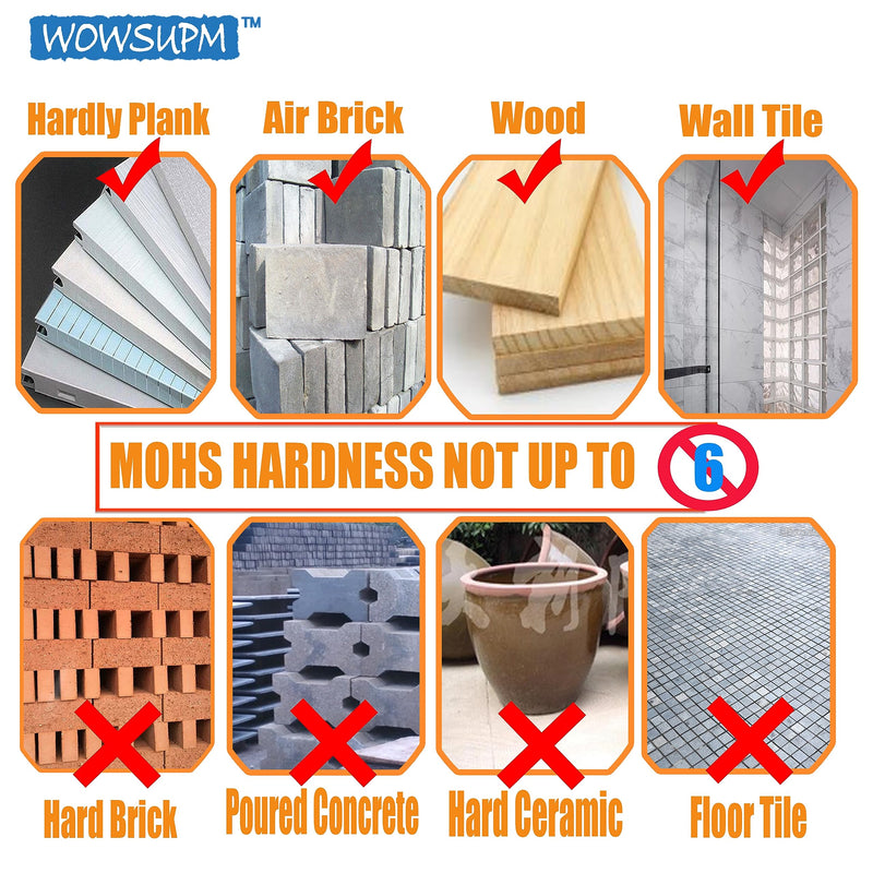 1-3/8” Deep Carbide Tipped Hole Saw for Thick Wall Roof 6.6” Cutting Depth for Multiple Purpose Hardy Plank Wood MDF Soft Wall Tile deep0 (35mm)1-3/8"