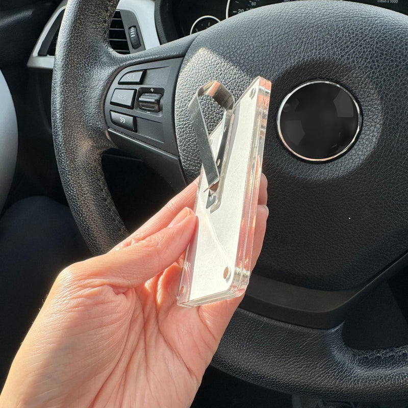 Drive Safe I Love You Visor Clip, Car Picture Holder, Sun Visor Photo Clip, Acrylic Magnetic Photo Clip, Car Picture Frame, Magnetic Photo Frames