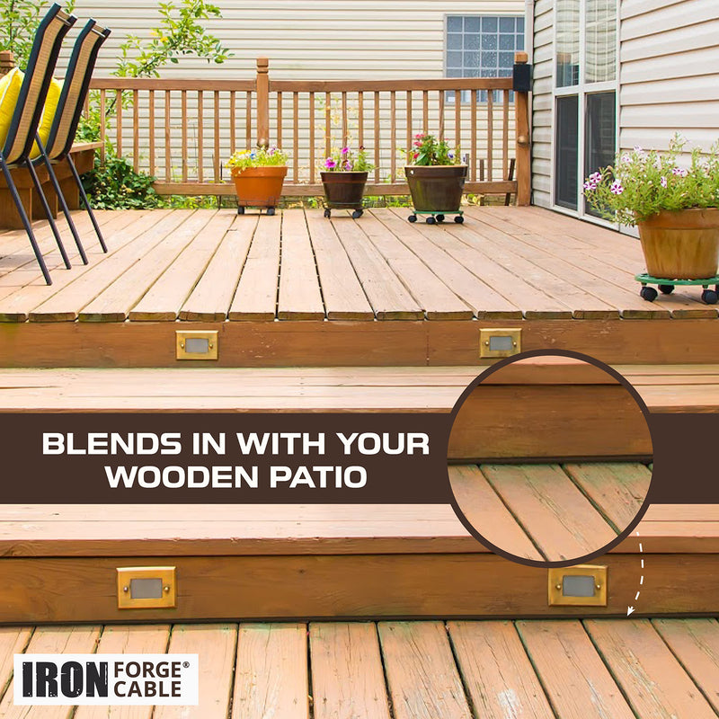 Iron Forge Cable 25ft Brown Outdoor Extension Cord with 3 Outlets - 16/3 SJTW 25ft Extension Cord 3 Prong, 13 Amp All-Weather Heavy Duty Power Cable