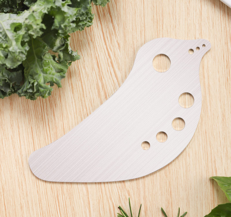 Herb Stripper Stainless Steel, Kitchen Herb Leaf Stripping Tool, Vegetable Stem Remover for Kale, Chard, Collard Greens, parsley, Thyme, Basil, Rosemary