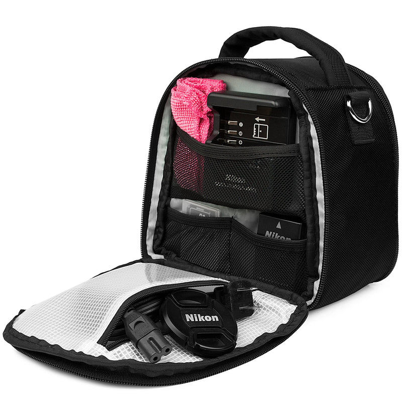 VanGoddy Laurel Onyx Black Carrying Case Bag for Sony Cyber-Shot, Alpha, E-Mount, A-Mount Series Camera's