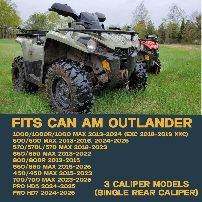 Can-Am Outlander Ceramic Brake Pad Set Front & Rear 450, 500, 570, 650, 700, 850, 1000, HD5, HD7, PRO 2013-2025