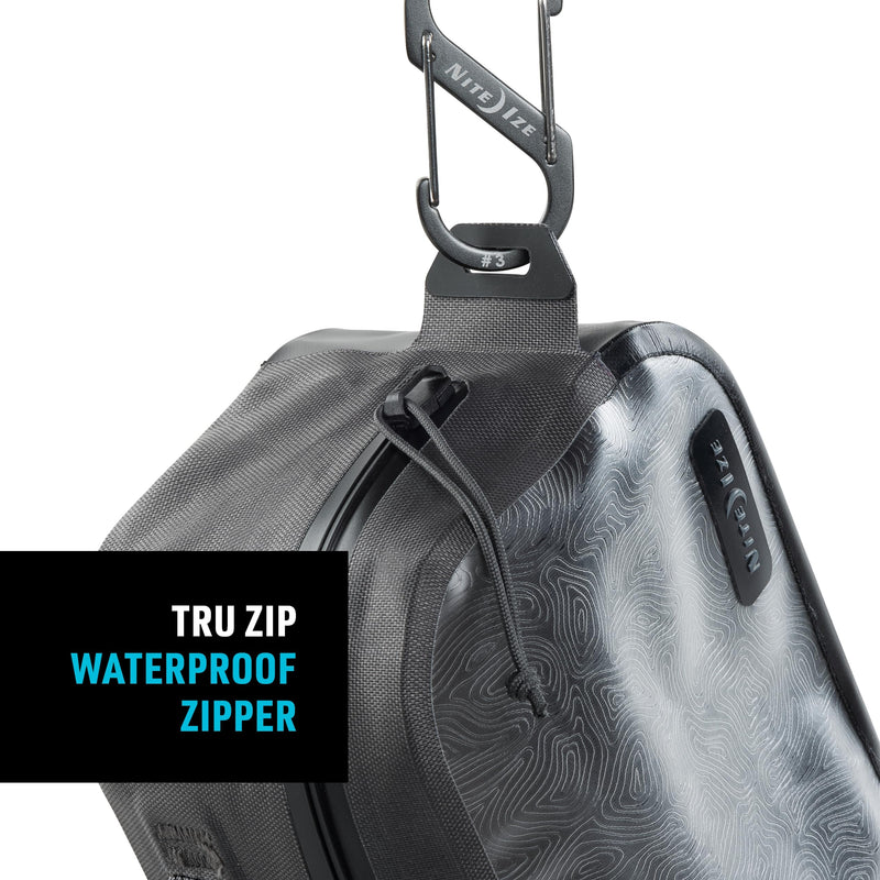 Nite Ize RunOff Waterproof Packing Cube - Waterproof Packing Cube for Travel - Dry Travel Bag with Compression - Charcoal, Small Small (Pack of 1)
