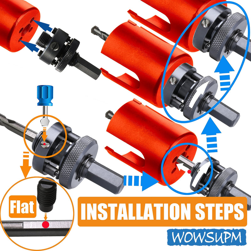 1-3/8” Deep Carbide Tipped Hole Saw for Thick Wall Roof 6.6” Cutting Depth for Multiple Purpose Hardy Plank Wood MDF Soft Wall Tile deep0 (35mm)1-3/8"
