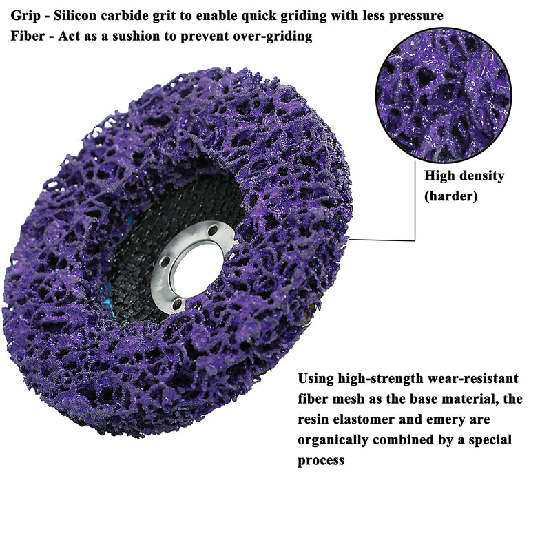 Lamsion Rust Remover Wheel Remove Paint and Oxidation Poly Strip Wheel Disc Abrasive Angle Grinding Wheel (5Pack -4-1/2" x7/8'') 5Pack - 4-1/2" x7/8''