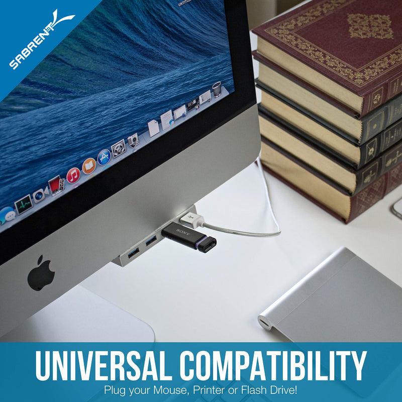 SABRENT 4-Port USB 3.0 Hub for iMac Slim Uni-Body (HB-IMCU) 4-Port for iMac