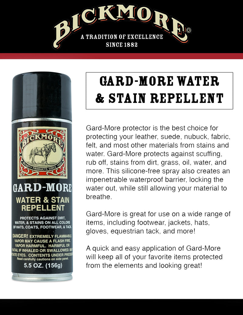 Gard-More Water & Stain Repellent 5.5oz- Leather Protector and Suede Protector Waterproofing Spray Guard for Boots, Shoes, Clothing, Hats, Jackets & More Aerosol