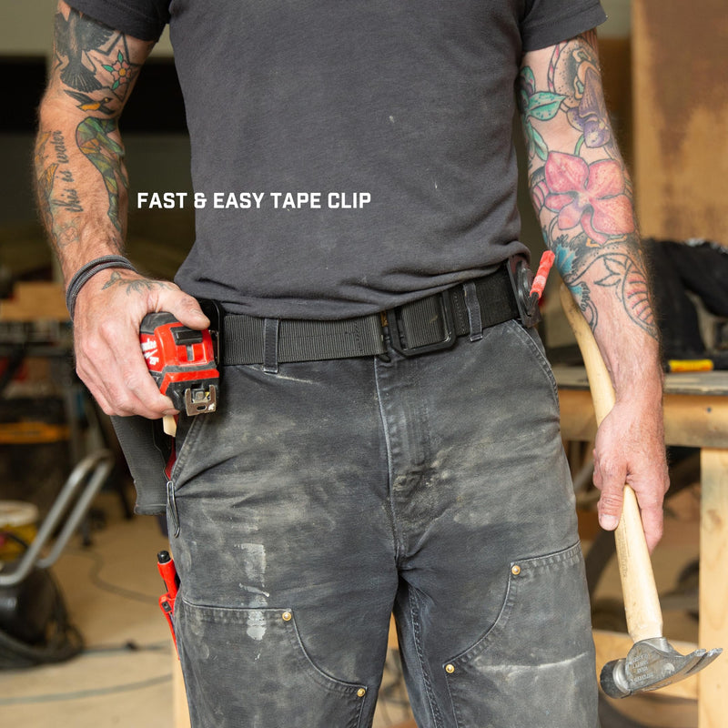 Holstery TapeMaster | Clip-On Tape Measure Holder - Low-Profile Measuring Tape Holster for Your Belt, Tool Bags, Pockets, or Pants TapeMaster Pro