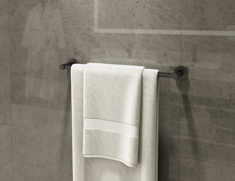Symmons 353TB-18-MB Dia 18 in. Wall-Mounted Towel Bar in Matte Black