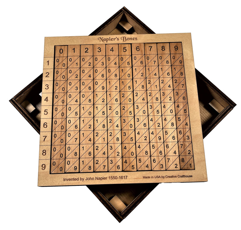 Creative Crafthouse Napiers Bones - Classic Math Calculator for Educators and Math Geeks