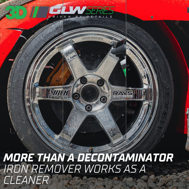3D Iron Remover GLW Series | DIY Car Detailing | Hyper Effective Wheel Decontamination | Removes Iron Particles, Dirt, Brake Dust | Rapid Results | Ultimate Iron & Surface Contaminate Eliminator, 16oz 16 Oz