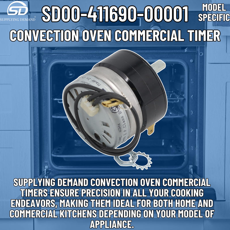 Supplying Demand 00-411690-00001 Convection Oven Commercial Timer - Replaces VH411690-1