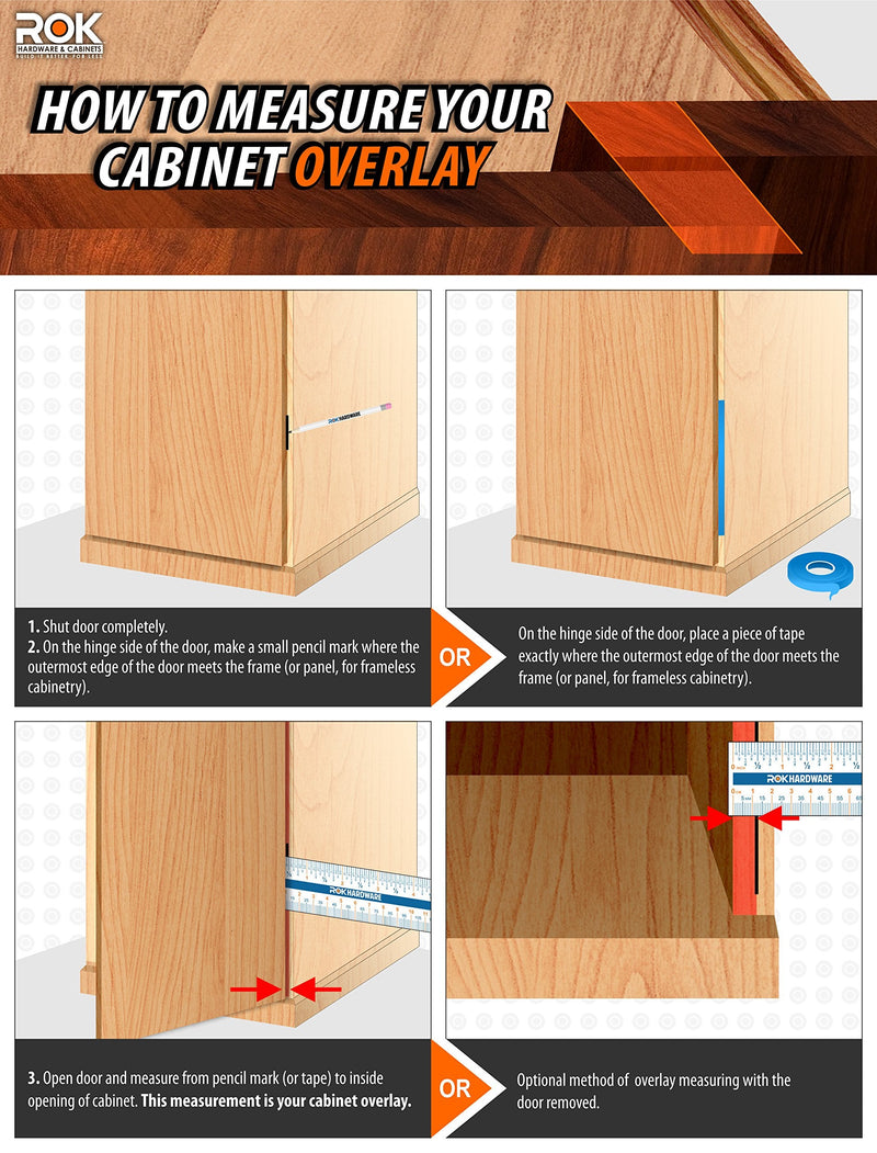DTC 1-1/4" Overlay Soft Close 105 Degree 2 Cam Press in Face Frame Concealed Cabinet Hinge 6-Way Adjustable E8Q115NH (10 Pack) 10 1-1/4 Inch