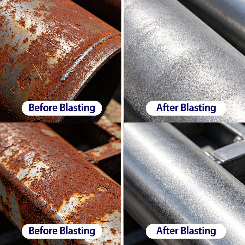 Sand Blaster Gun with 10 Ceramic Tips, Abrasive Blaster Nozzles, Remove Abrasive Stain Rust Grime for Multiple Media