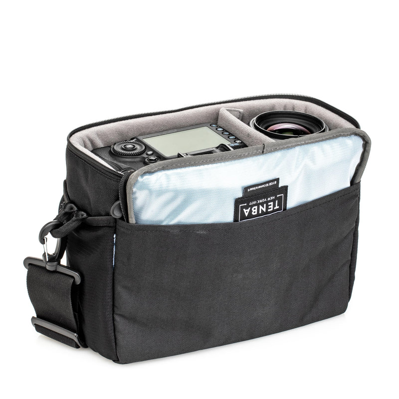 Tenba BYOB 10 Camera Insert - Turns any bag into a camera bag for DSLR and Mirrorless cameras and lenses – Black (636-630) | 300D polyester insert with YKK zippers and mesh pockets for mirrorless cameras, lenses and accessories